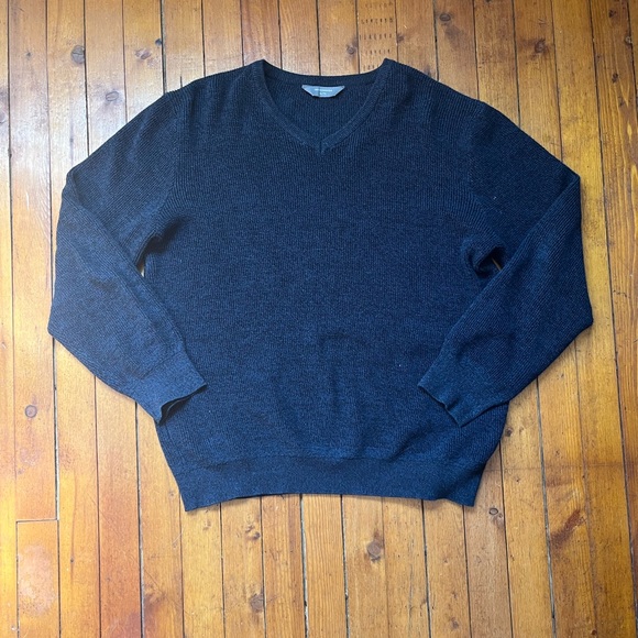 Navy Knit Cardigan - Picture 1 of 2